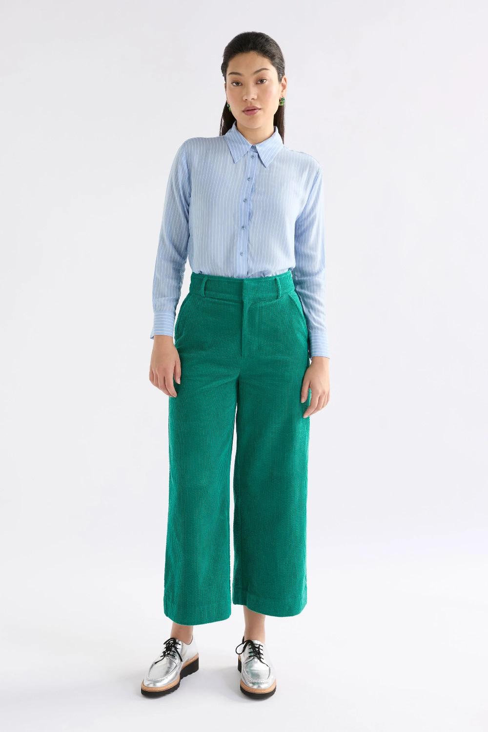 good thing Elk Rhes Cord Pant - Island Green
