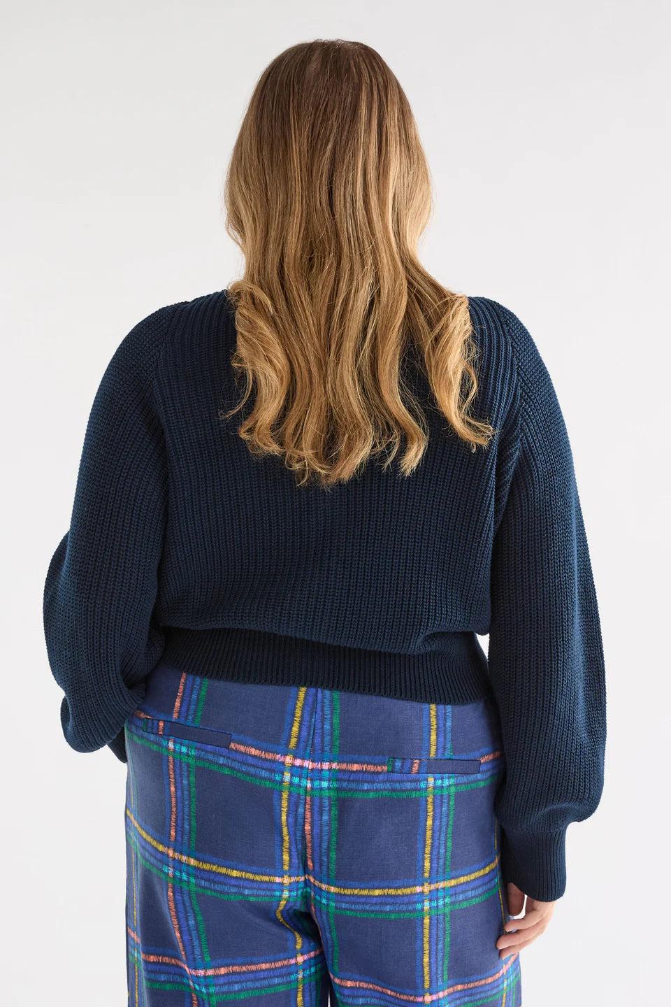 Good Thing Elk Saari Cardigan - Bright Navy