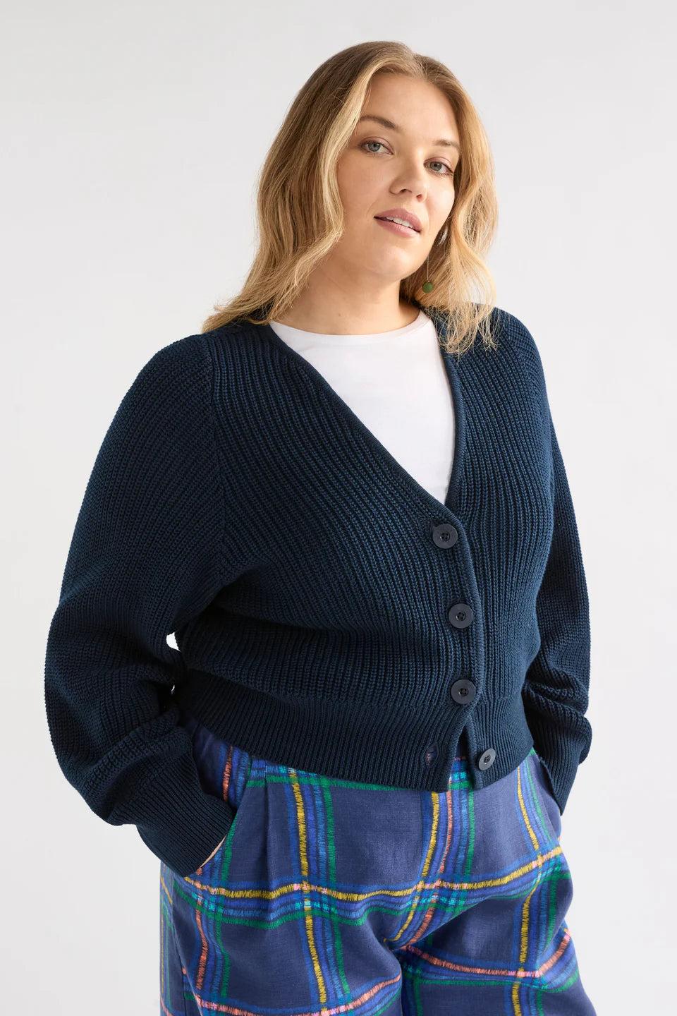 good thing Elk Saari Cardigan - Bright Navy
