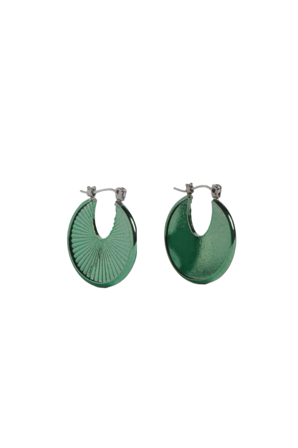 good thing Elk Saku Hoop Earring - Milan Green