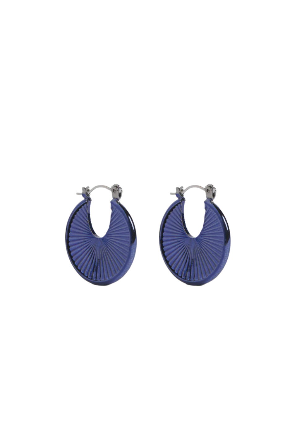 Good Thing Elk Saku Hoop Earring - Navy