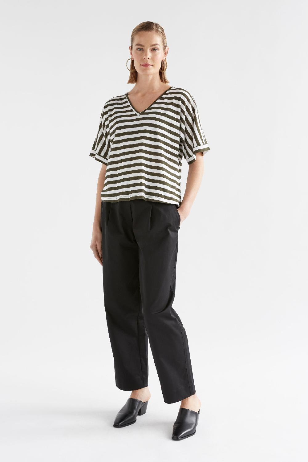 Good Thing Elk Seter Tee - White / Olive