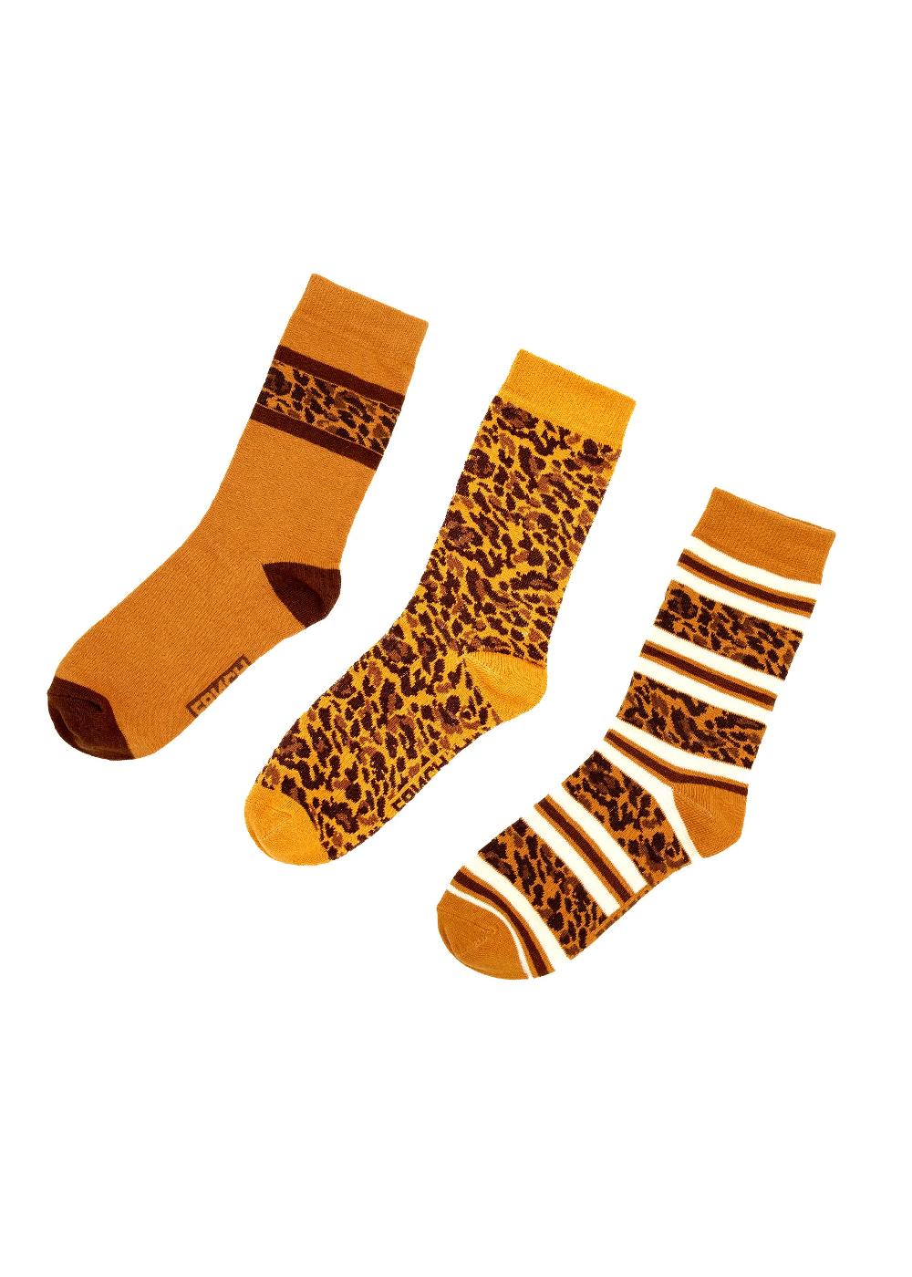 Good Thing FRNCH Ivete Socks 3 Pack - Leopard