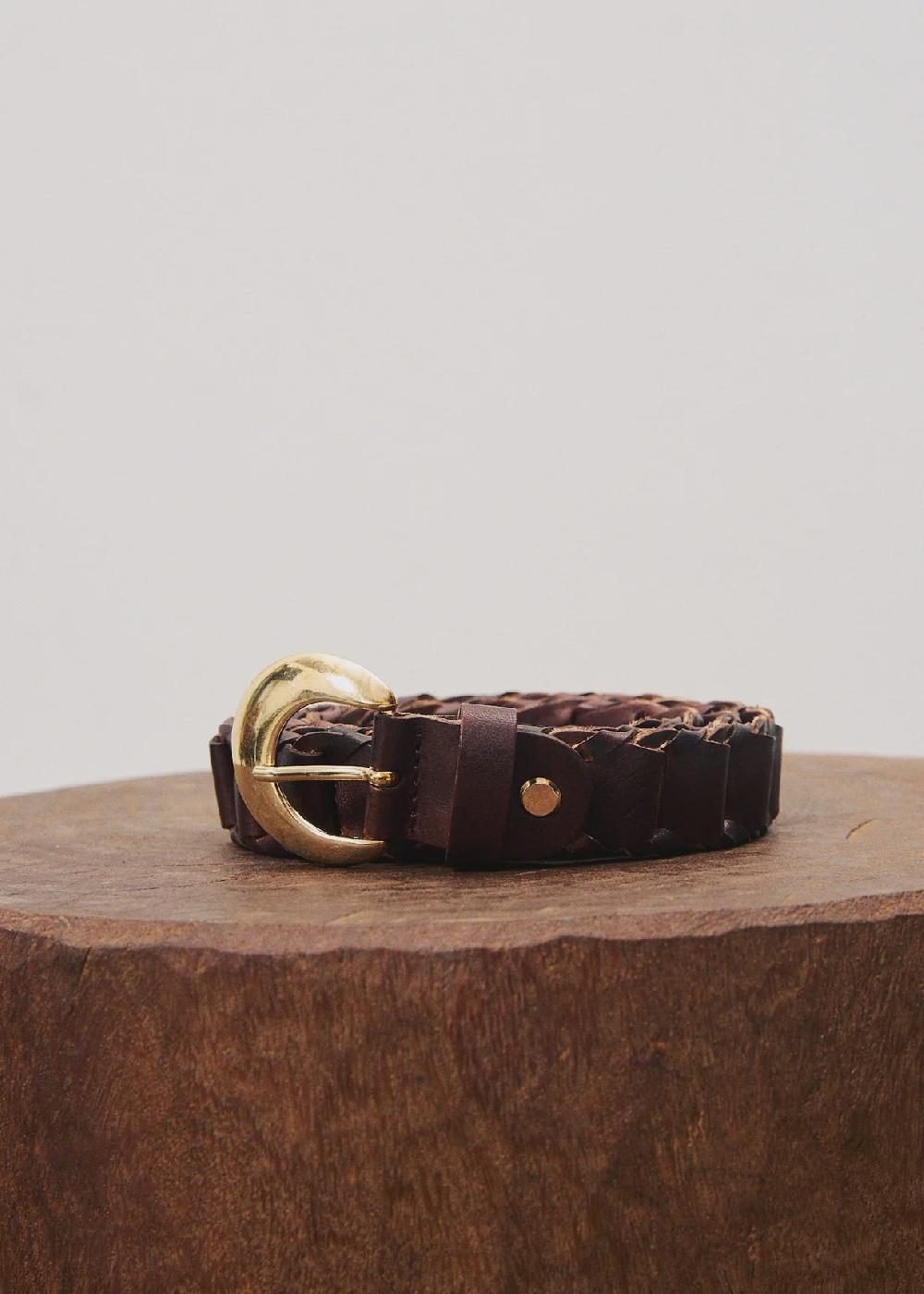 good thing FRNCH Nagete Leather Belt - Chocolate