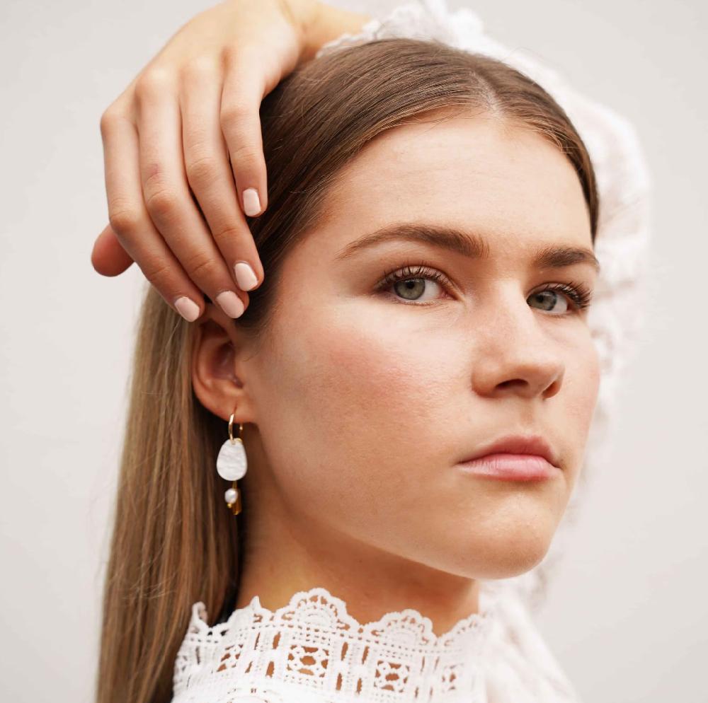 Good Thing Hagen & Co Chloe Earrings - Pearl