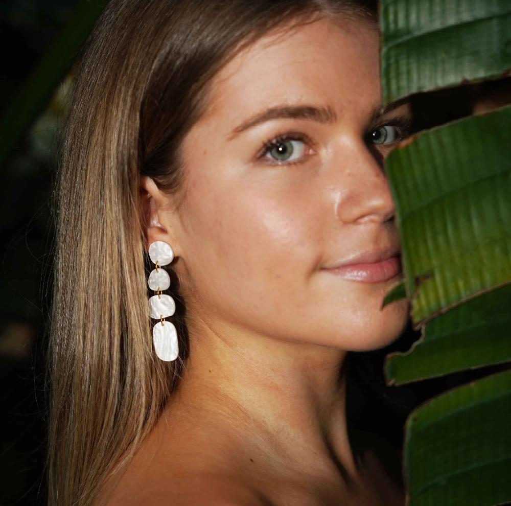 Good Thing Hagen & Co Juno Earrings - Pearl