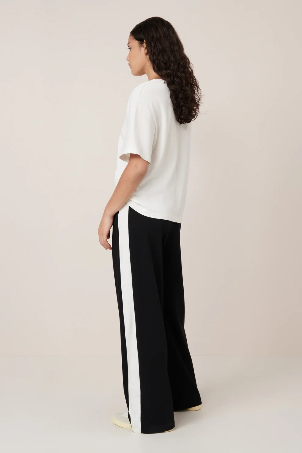 Good Thing Kowtow Contrast Trackpant - Black