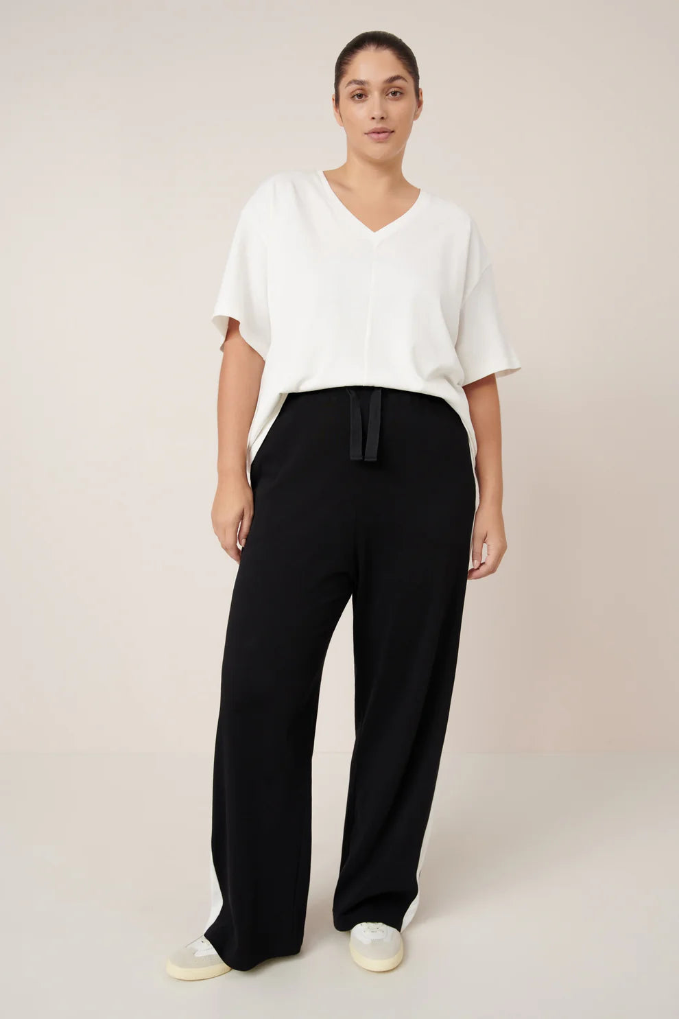 Good Thing Kowtow Contrast Trackpant - Black