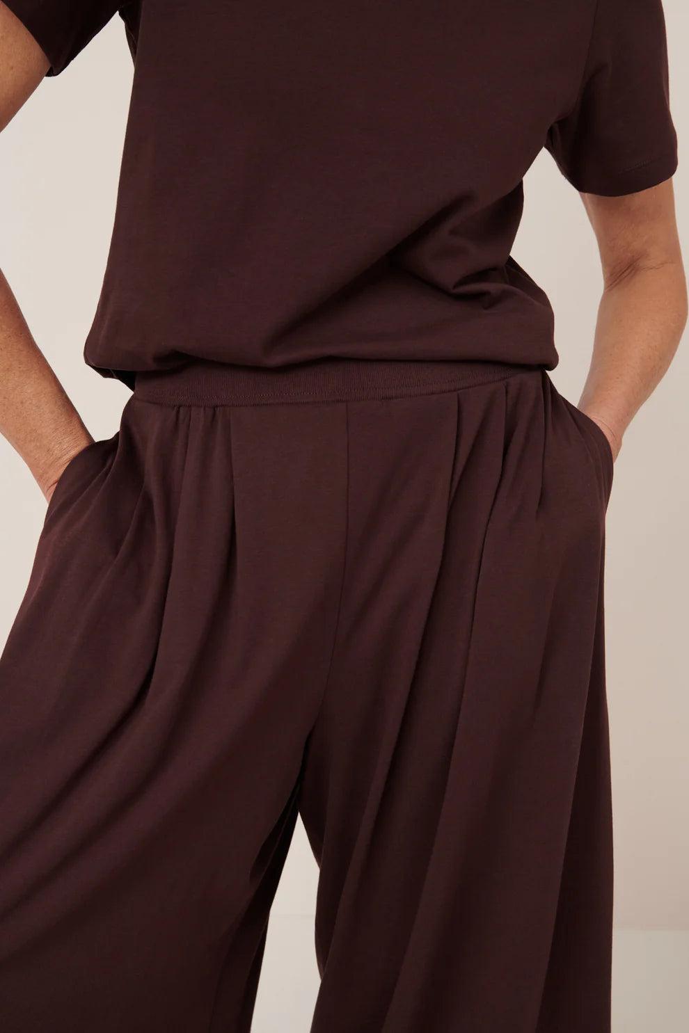 Good Thing Kowtow Drape Pant - Mahogany