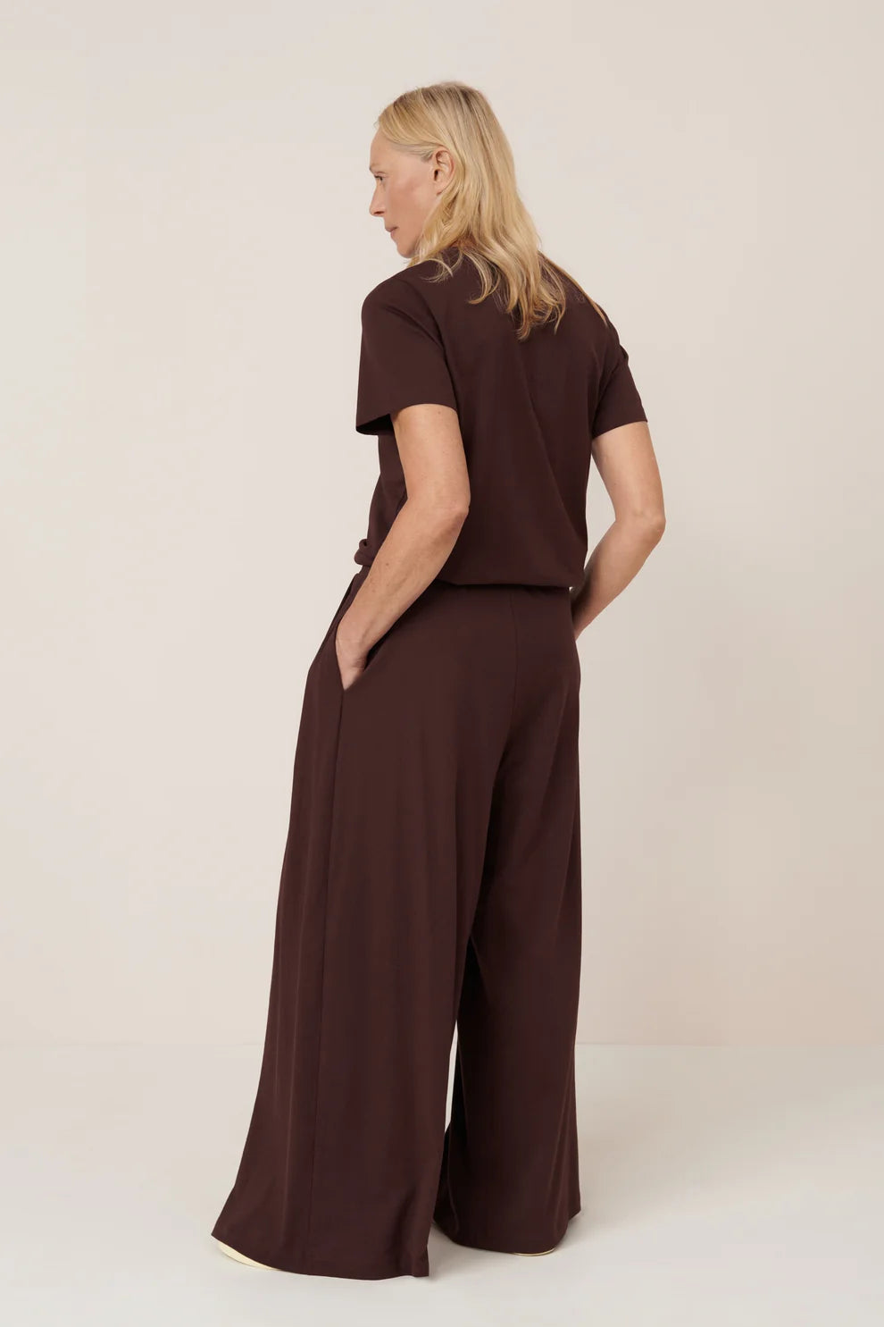 Good Thing Kowtow Drape Pant - Mahogany