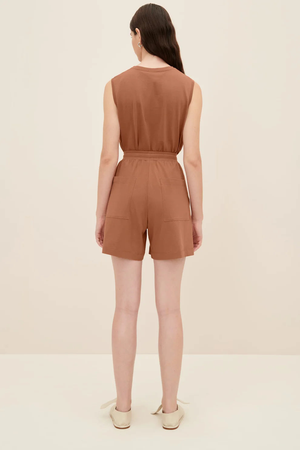 Good Thing Kowtow Drawcord Shorts - Sienna