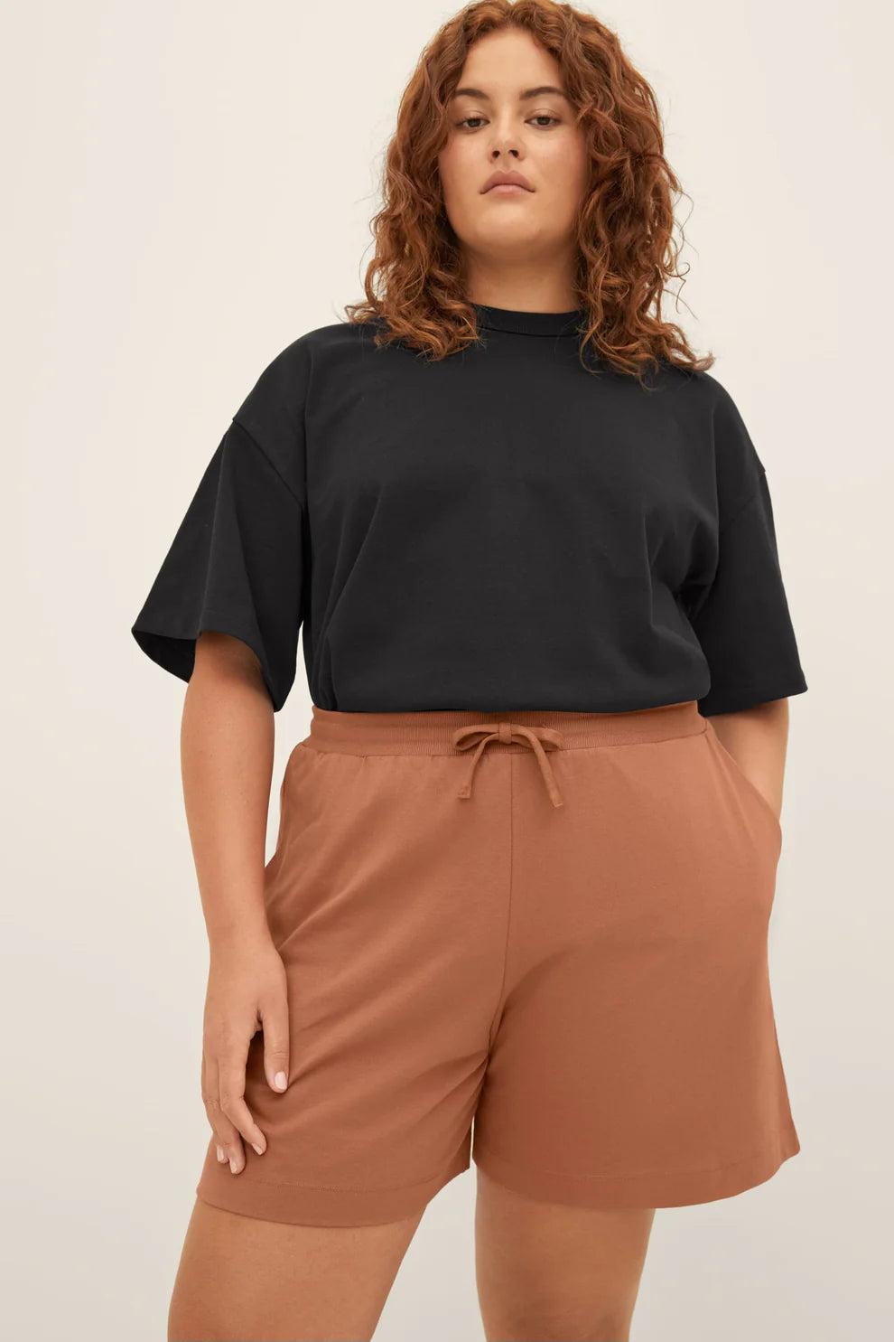 Good Thing Kowtow Drawcord Shorts - Sienna