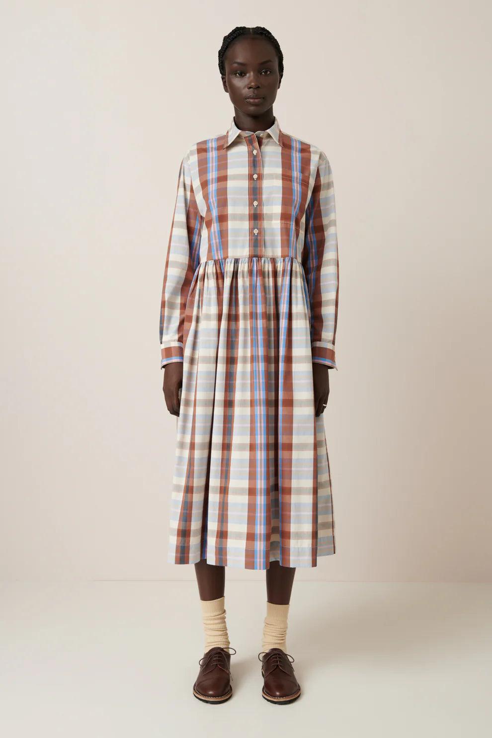 good thing Kowtow Lee Dress - Terra Check