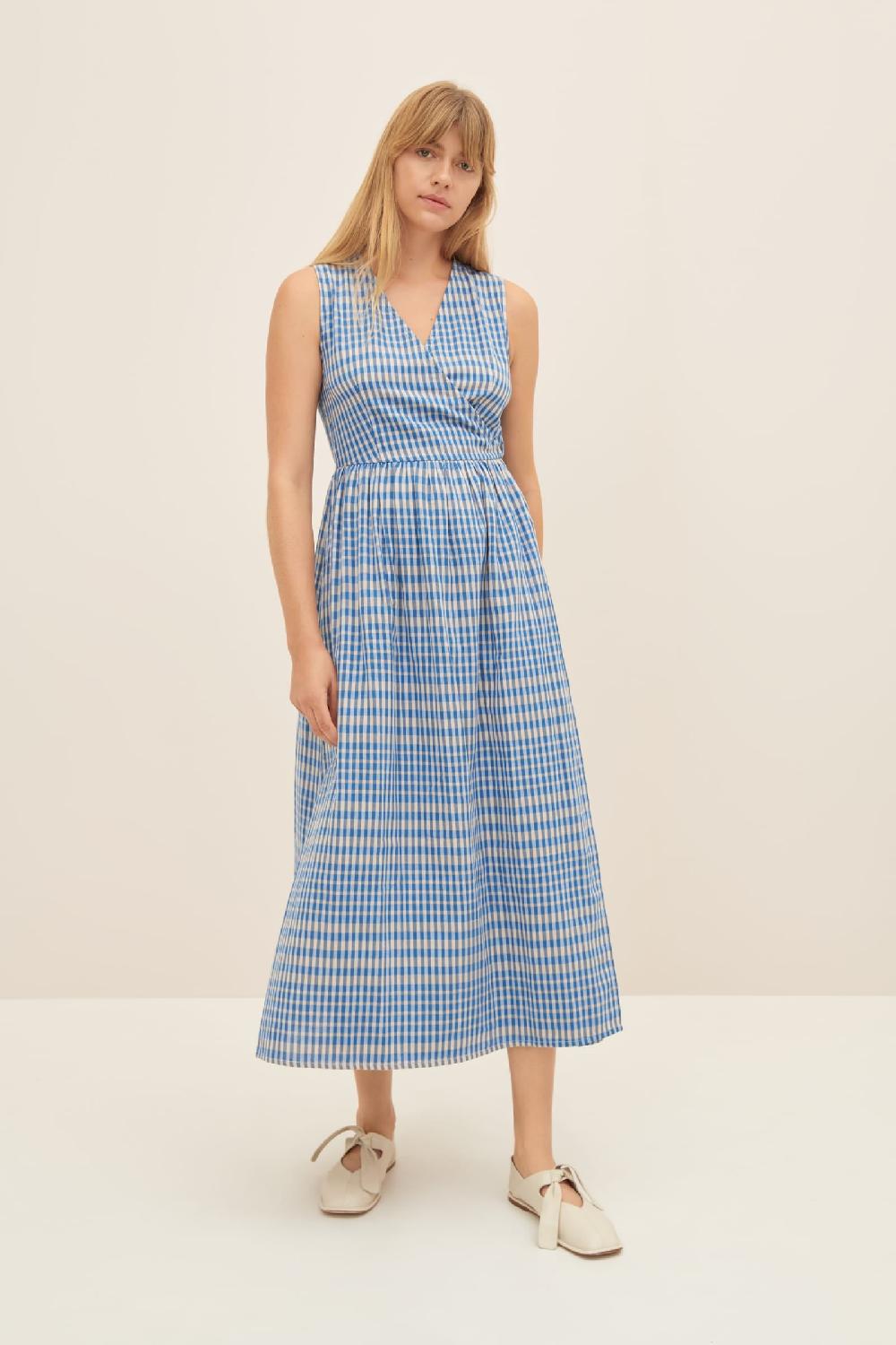 Good Thing Kowtow Outline Dress - Duo Check