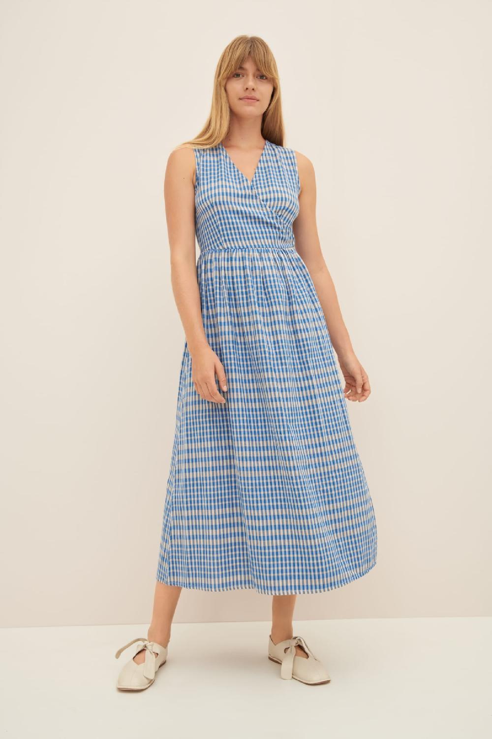 good thing Kowtow Outline Dress - Duo Check