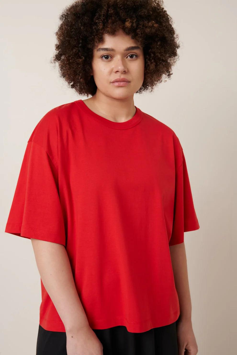 Good Thing Kowtow Shadow Tee - Red