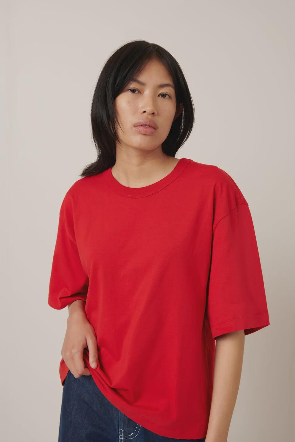 good thing Kowtow Shadow Tee - Red