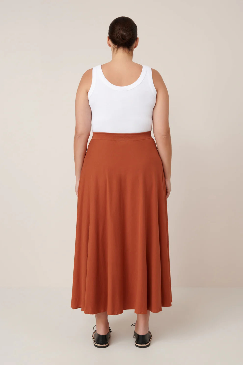Good Thing Kowtow Sphere Skirt - Clay Red