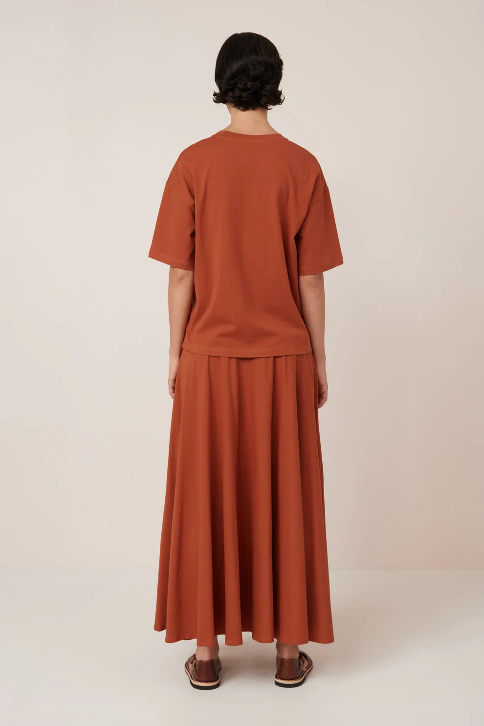 Good Thing Kowtow Sphere Skirt - Clay Red