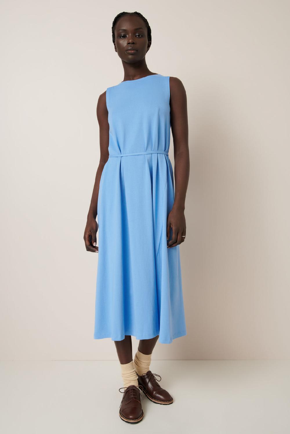 Good Thing Kowtow Tank Swing Dress - Skyline