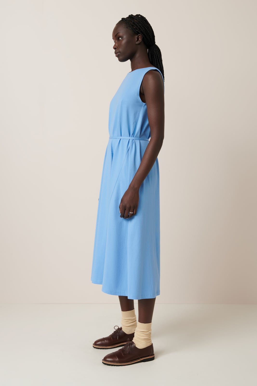 Good Thing Kowtow Tank Swing Dress - Skyline