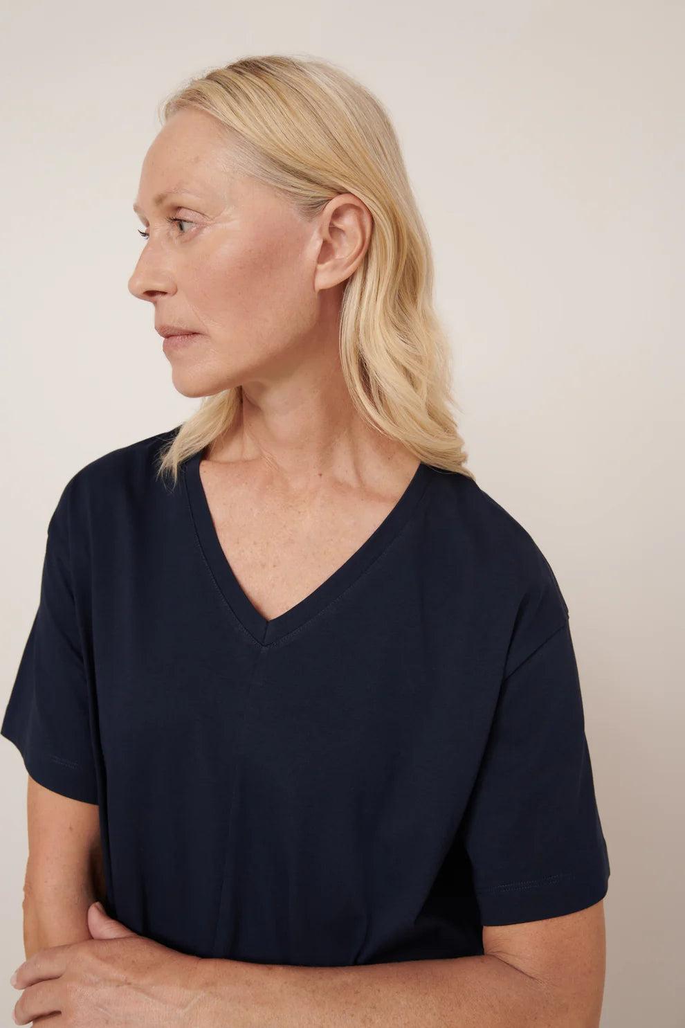 Good Thing Kowtow Unity Tee Dress - Navy
