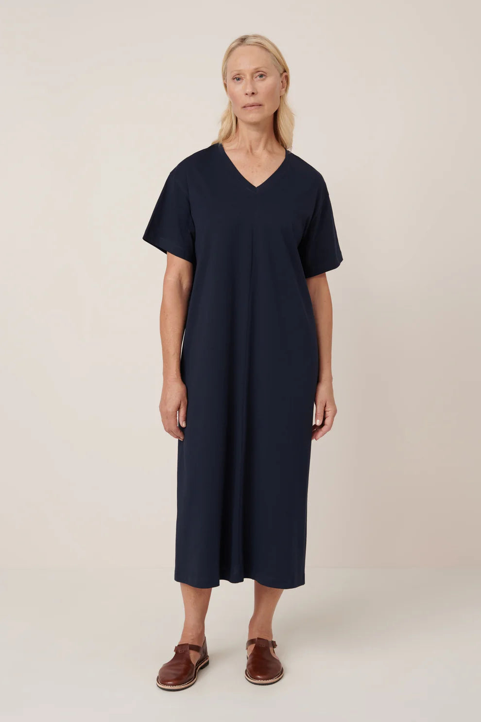 good thing Kowtow Unity Tee Dress - Navy