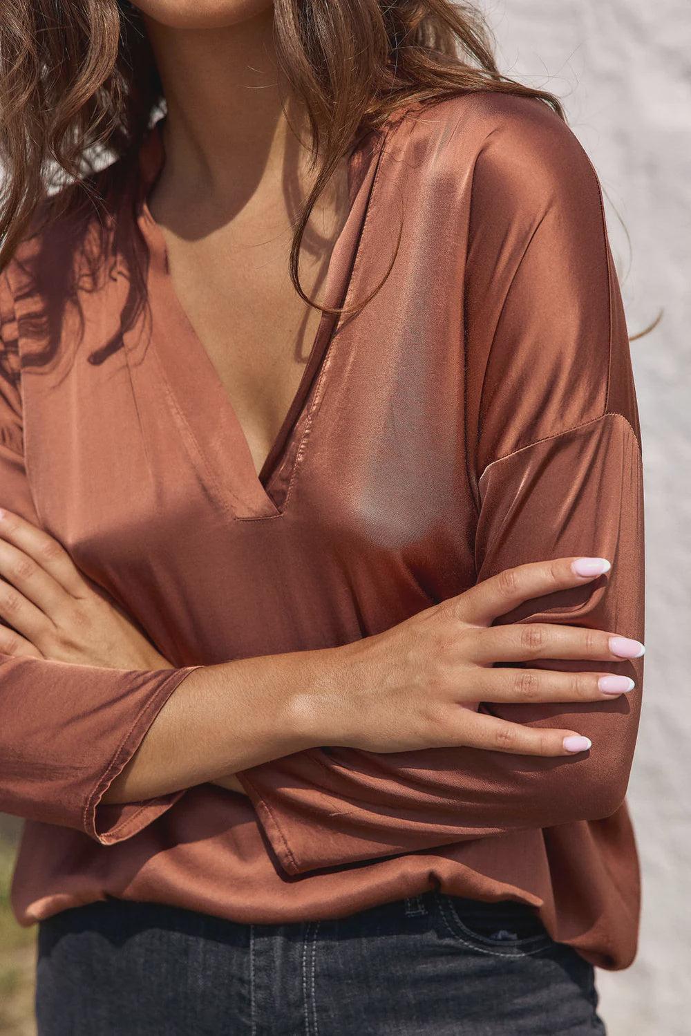 Good Thing Lauren Vidal Bianchi Blouse - Sienne