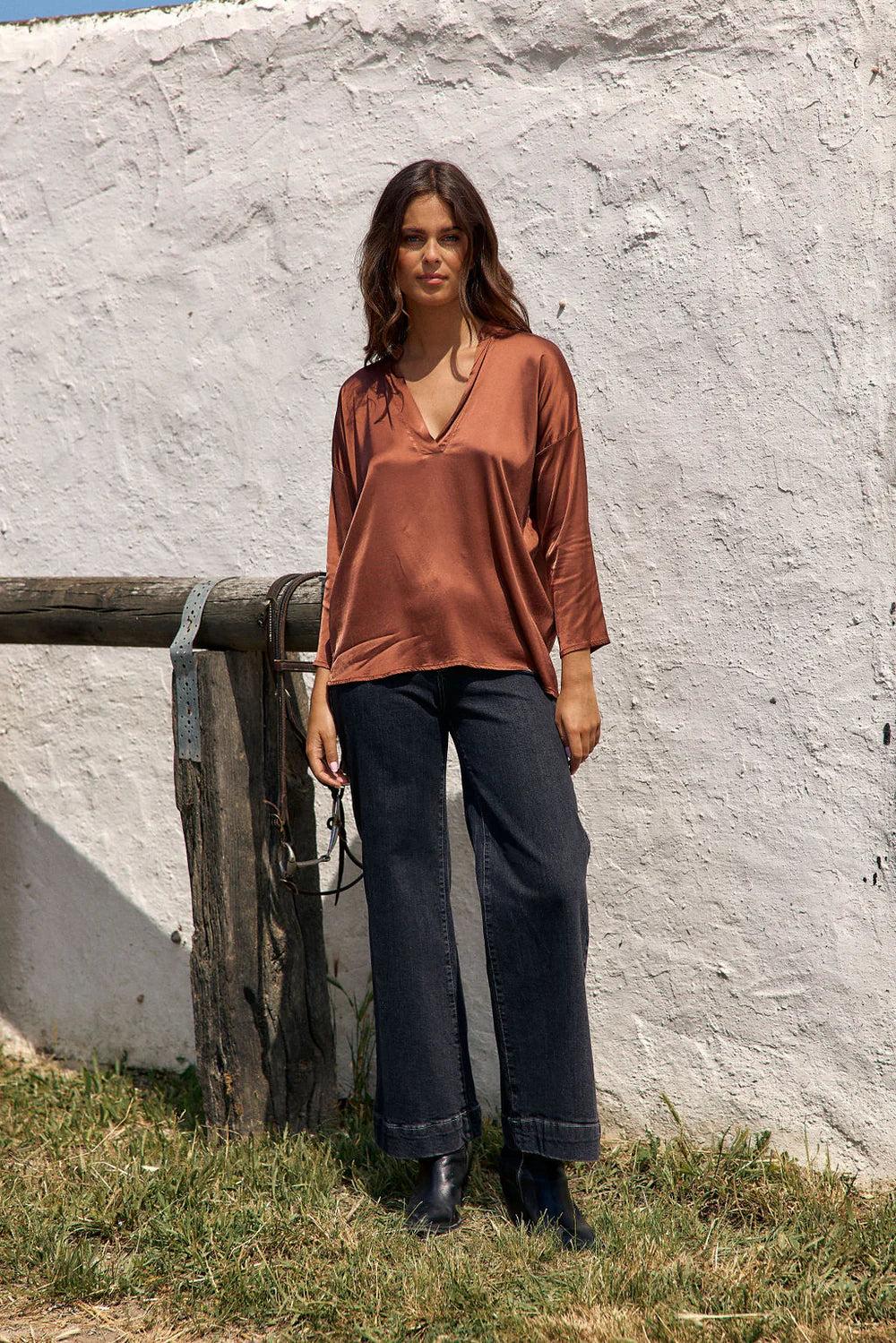 Good Thing Lauren Vidal Bianchi Blouse - Sienne