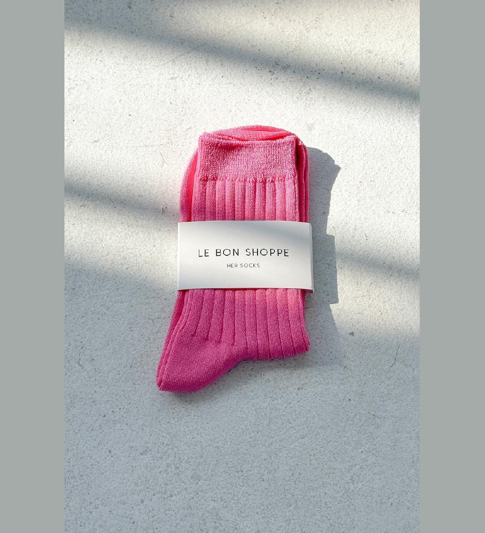 Good Thing Le Bon Shoppe Her Socks - Bright Pink