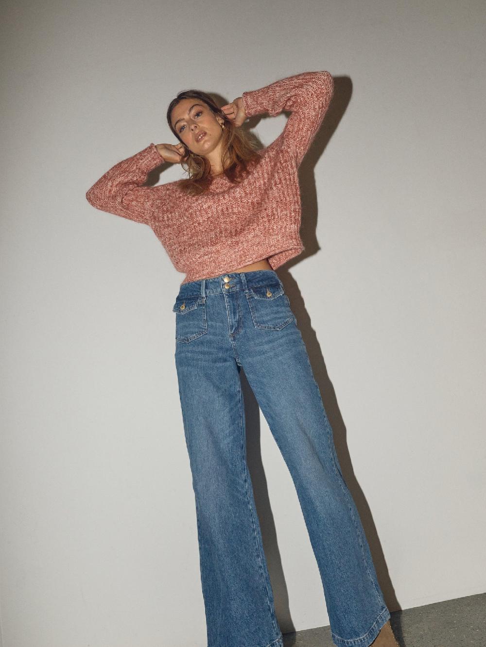 Good Thing Mos Mosh Jaylin V-Neck Knit - Rosette