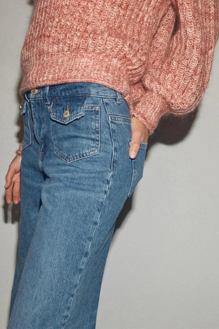 Good Thing Mos Mosh Jaylin V-Neck Knit - Rosette