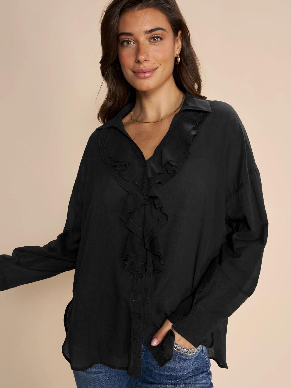 Good Thing Mos Mosh Jelena Voile Shirt - Black