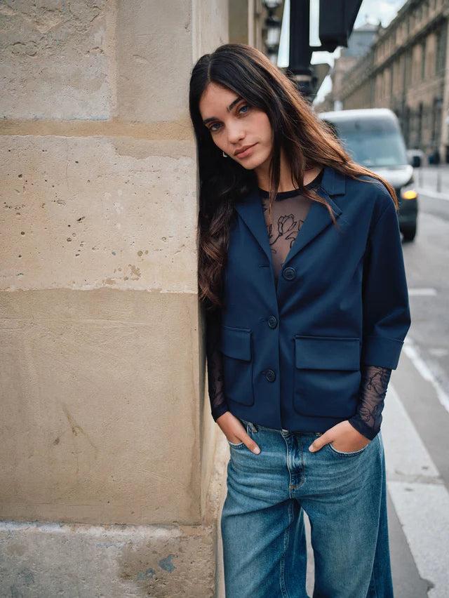 Good Thing Mos Mosh Loretta Velvet Leafy Top