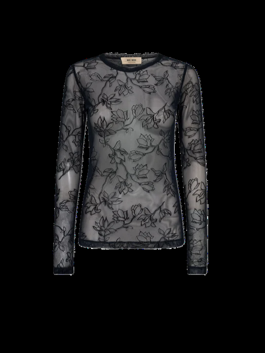 good thing Mos Mosh Loretta Velvet Leafy Top