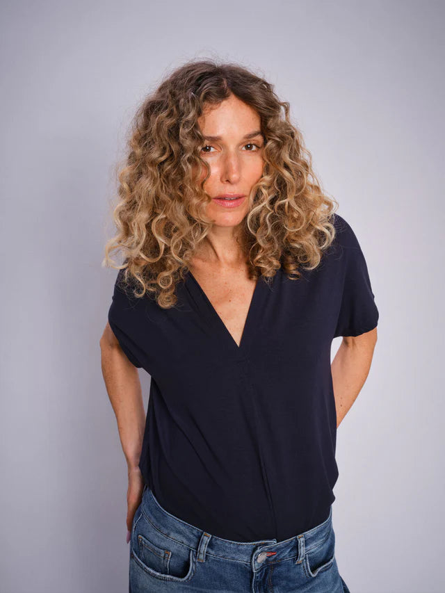 good thing Mos Mosh Shira Tee - Salute Navy