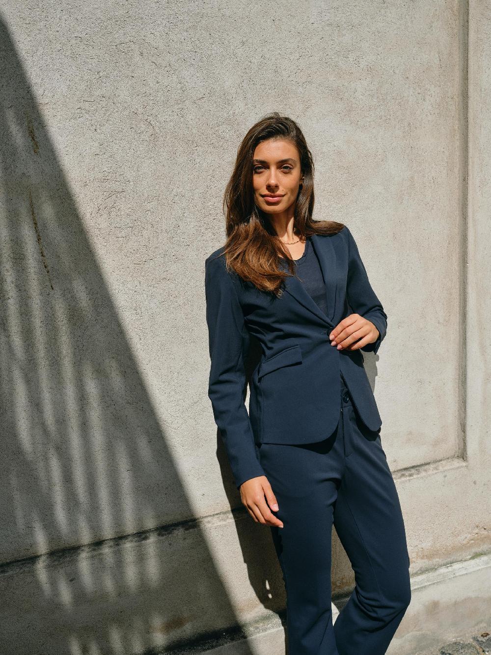 Good Thing Mos Mosh Tulli V Basic Tee - Salute Navy