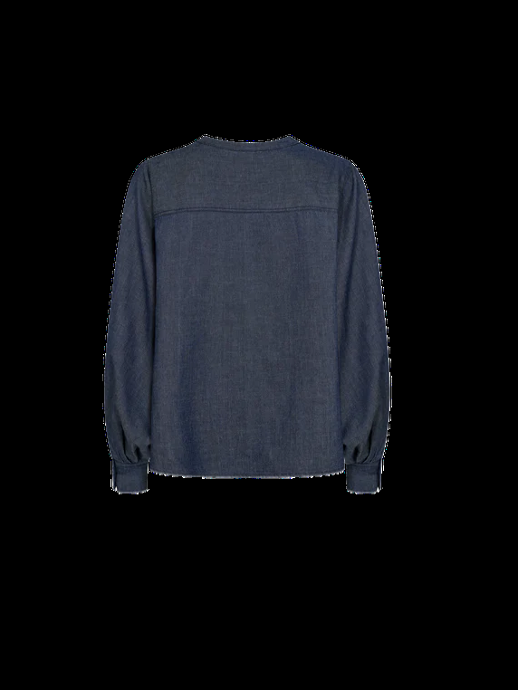 Good Thing Mos Mosh Yen Denim Blouse - Dark Blue
