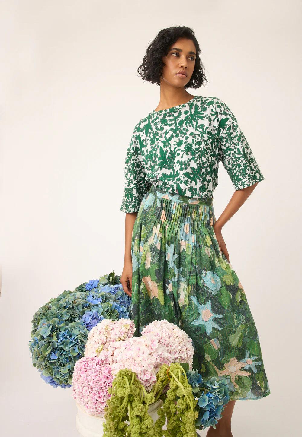 Good Thing Nancybird Alma Yoke Skirt - Garden