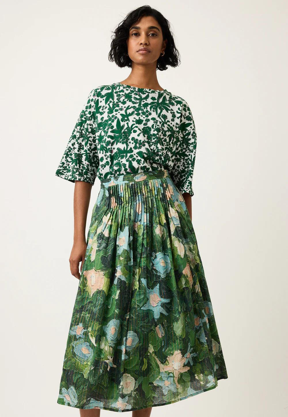 good thing Nancybird Alma Yoke Skirt - Garden