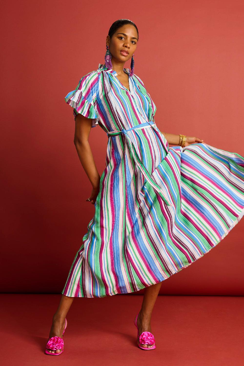 good thing POM Dress - Striped Sicily