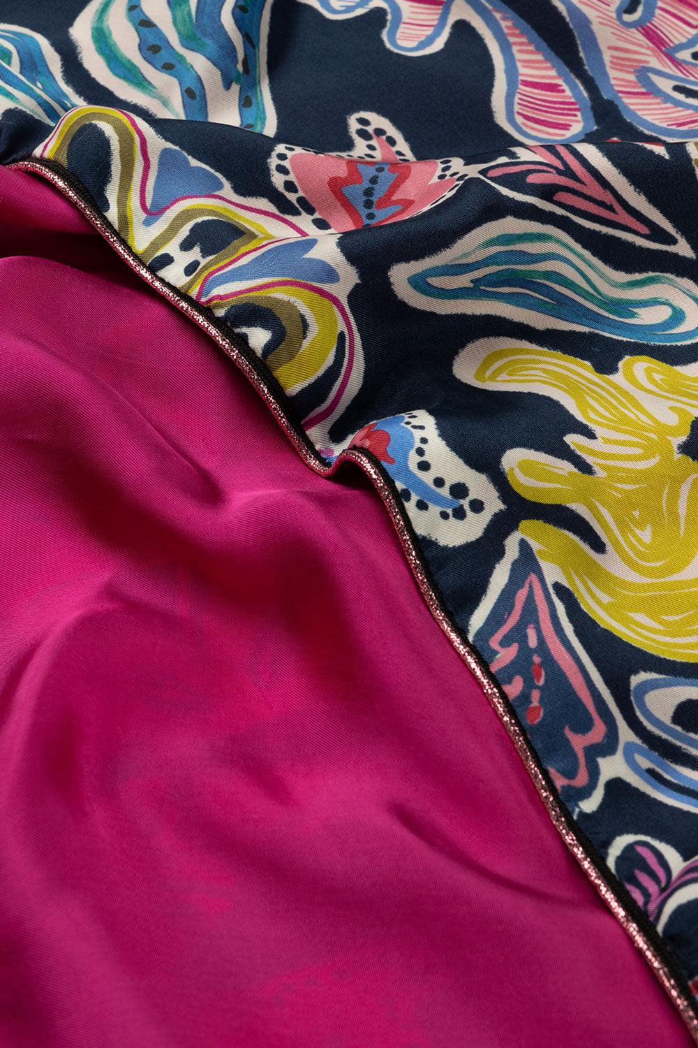 Good Thing POM Shawl - Double Full Glow Deep Blue