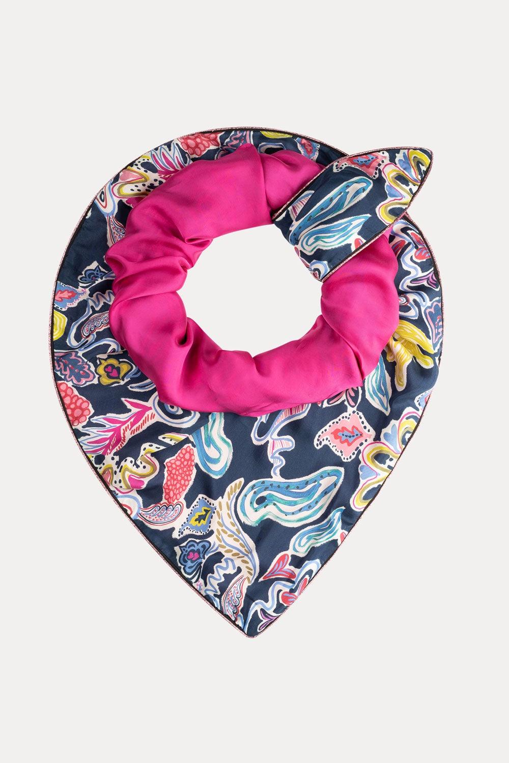 Good Thing POM Shawl - Double Full Glow Deep Blue