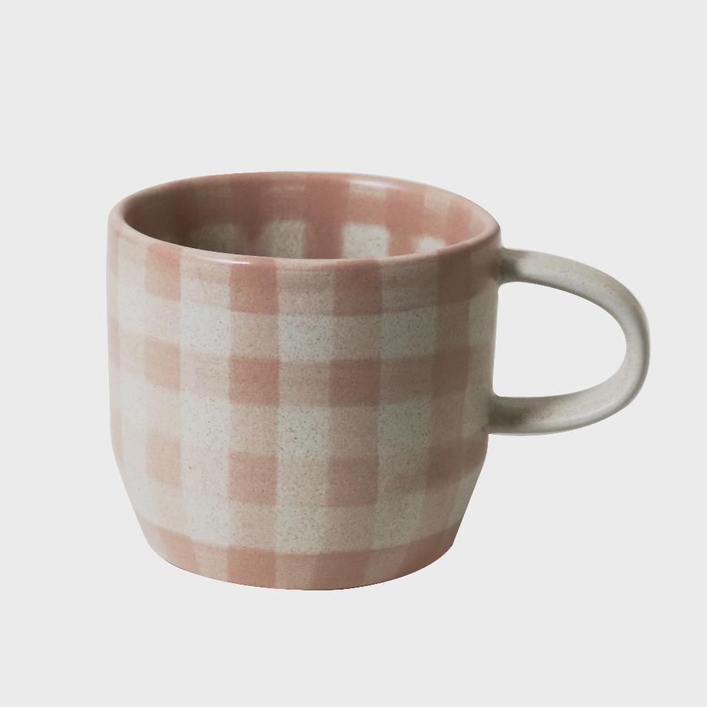 good thing Robert Gordon Mug - Terracotta Check