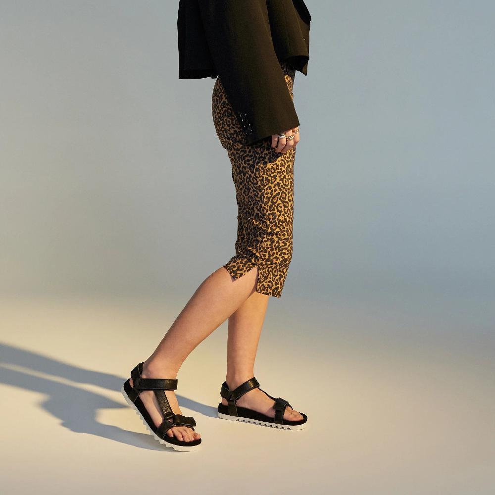 Good Thing Rollie Sandal Tooth Wedge - Black