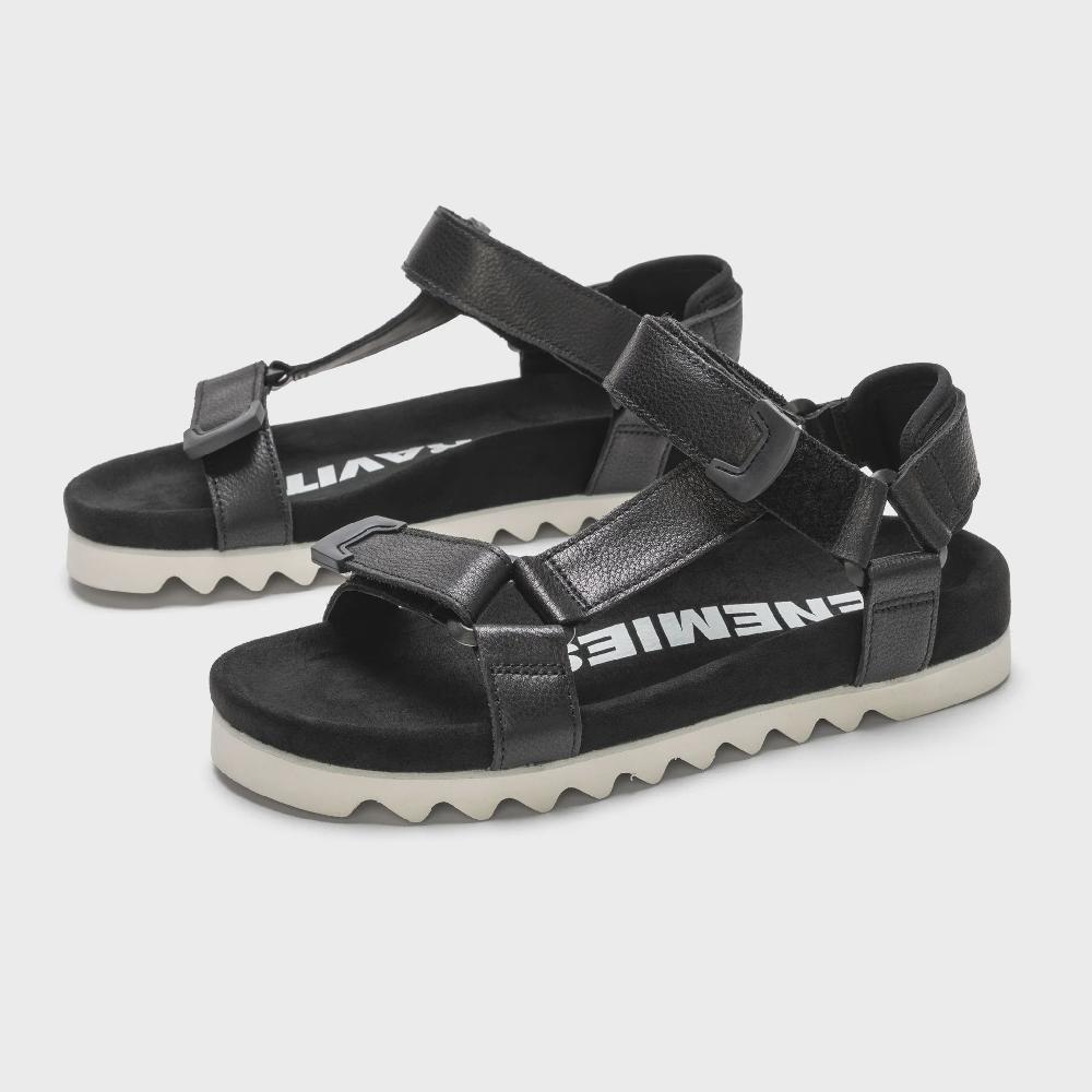 Good Thing Rollie Sandal Tooth Wedge - Black