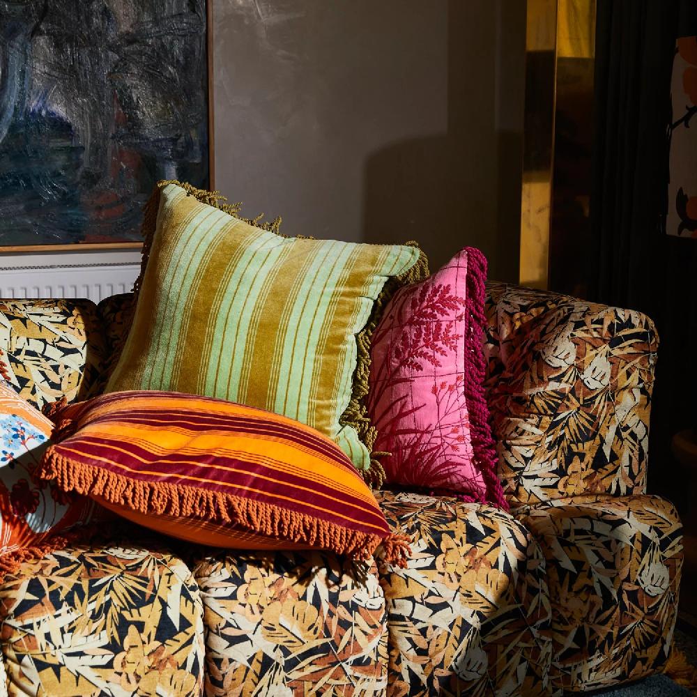 Good Thing Sage And Clare Brigitte Cushion - Olive