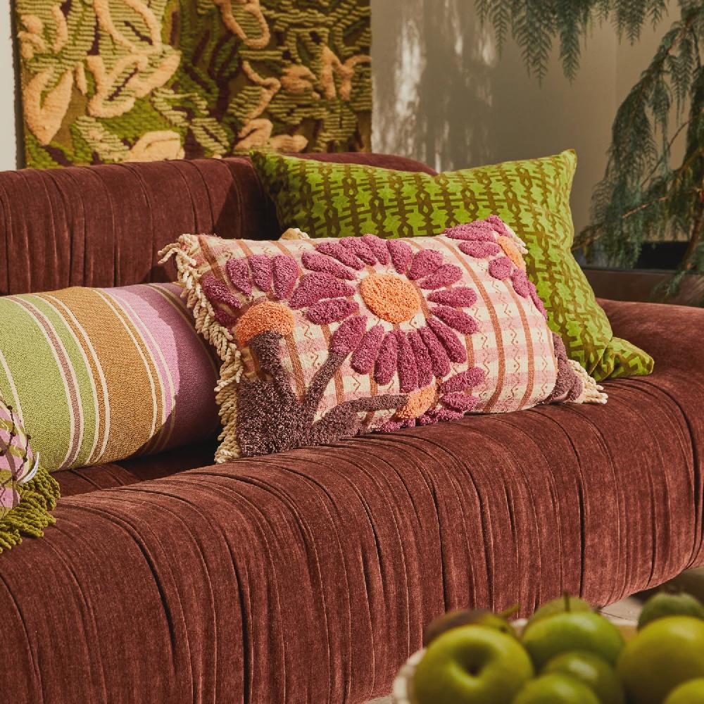 good thing Sage and Clare Veda Tufted Cushion