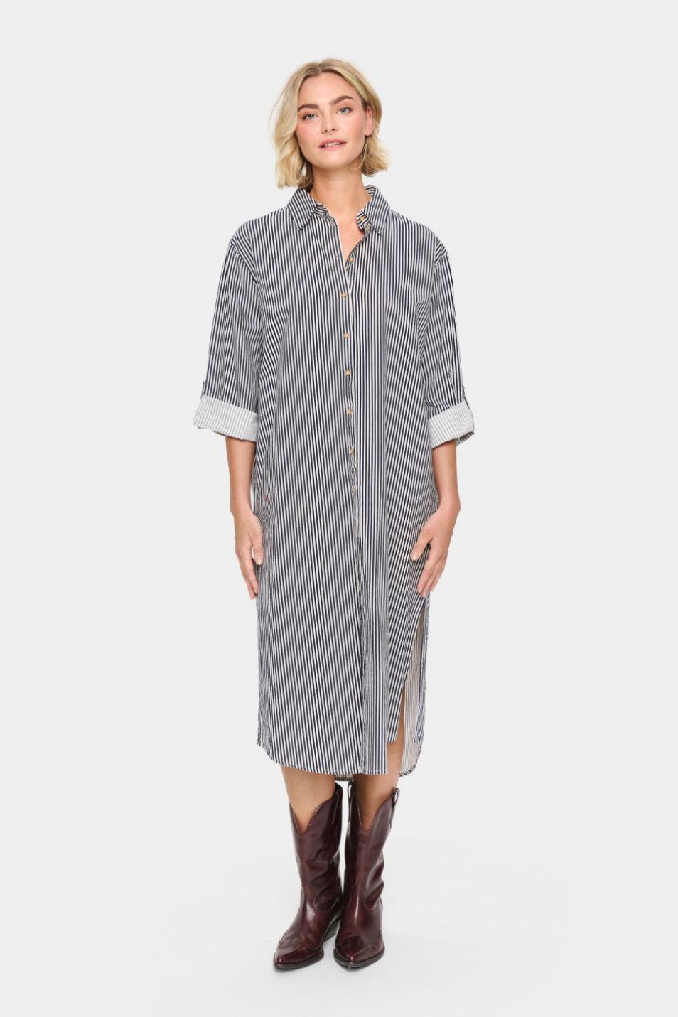 Good Thing Saint Tropez Zalinda Shirt Dress - Stripe