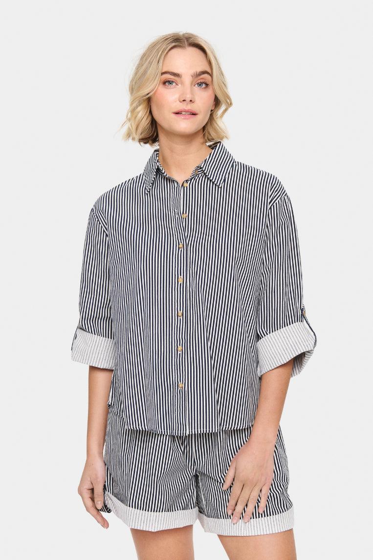 good thing Saint Tropez Zalinda Shirt - Stripe